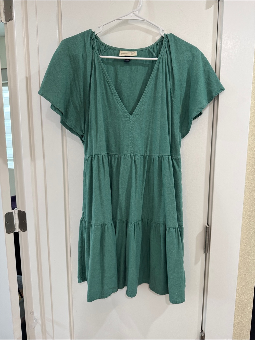 Vineyard Vines Teal Green Tiered V-Neck Tunic